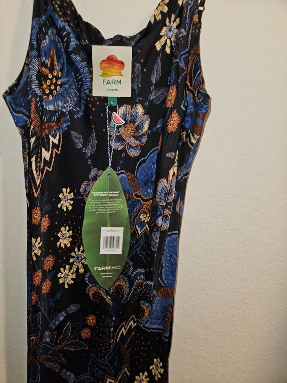 NWT L FARM Rio Snakes Bouquet Maxi Slip Dress - Picture 6 of 12